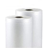 Palucart - 2 Rollos para envasar alimentos al vacío - Medidas 20 cm x 600 cm - Rollo gofrado - Bolsas al vacío para…
